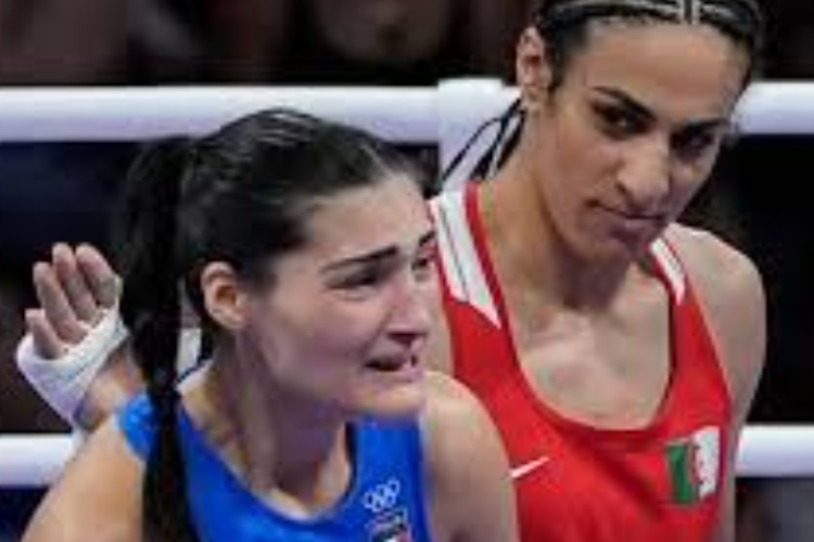 Video Imane Khelif Vs Angela Carini Female Boxer: Crying because Angel can no longer bear the pain!