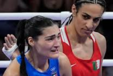 Video Imane Khelif Vs Angela Carini Female Boxer: Crying because Angel can no longer bear the pain!